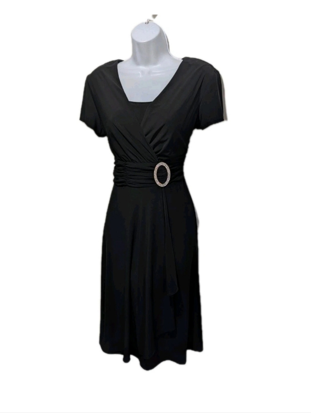 NWT R&M Richards Cocktail Dress 12 Glamour Event Mature Black #8.10